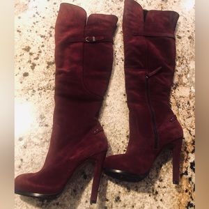 UGG very tall and sexy wine colored women’s  boots. Excellent condition size 7